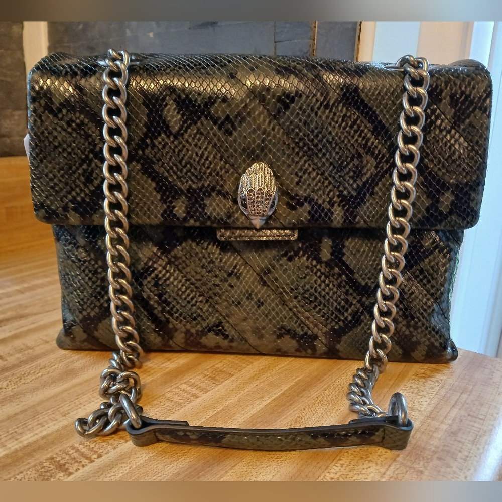 Kurt Geiger NWT STUNNING "The Soho" Bag Snakeskin Print with Dustbag